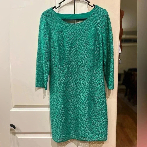 NWT Lilly Pulitzer Camellia Bamboo Geo Lace Dress Size 8 - Picture 6 of 15